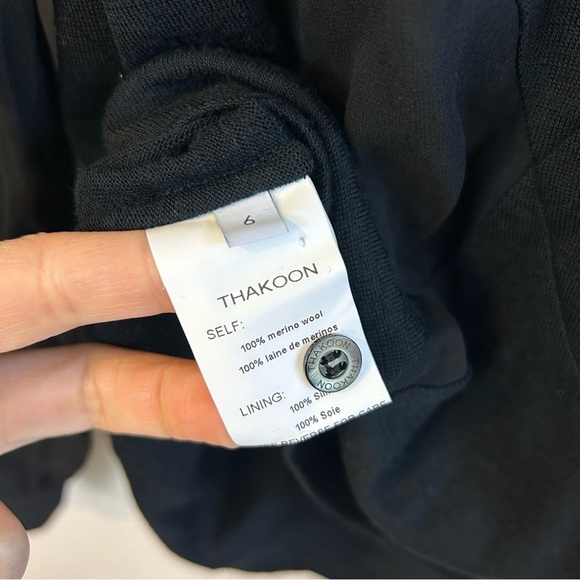 Thakoon Black Diamond Wool and Silk Long Sleeve Top/Sweater Size 6 - Picture 13 of 13
